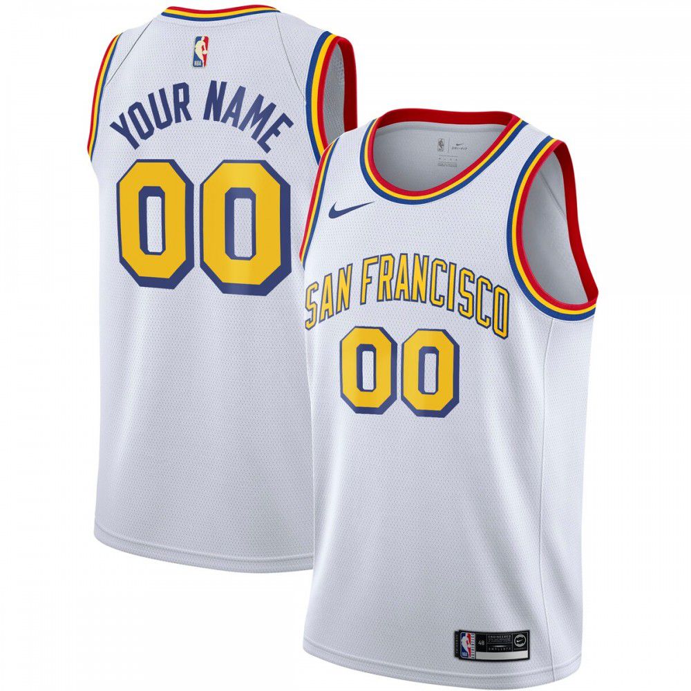 Golden State Warriors Unisex 2019/20 Custom Swingman Jersey - White - Classic Edition-Pro Kit Vault | Brand New 26/27 Sports Jerseys